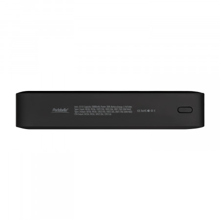 Внешний аккумулятор с подсветкой Ancor PD Plus 20000 mAh, черный