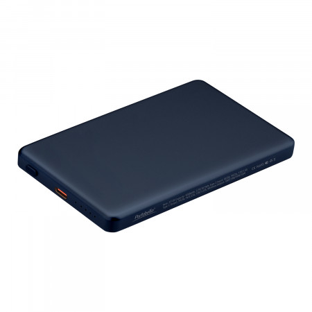 Внешний аккумулятор Atlantis PD 5000mAh с функцией беспроводной зарядки 15W, синий