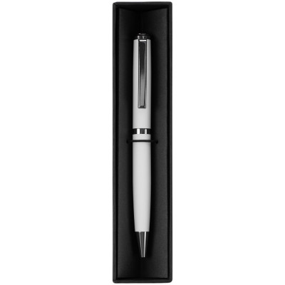 Ручка шариковая Inkish Chrome в футляре, белая