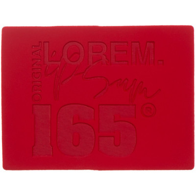 Лейбл Listra Soft Touch, красный