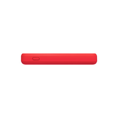 Внешний аккумулятор Ларго PD (Largo PD) 5000mAh с функцией беспроводной зарядки 15W, красный