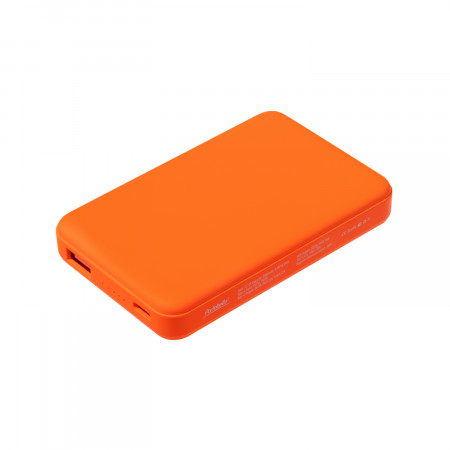 Внешний аккумулятор Largo PD 5000mAh с функцией беспроводной зарядки 15W, оранжевый