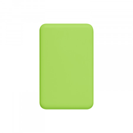 Внешний аккумулятор Largo PD 5000mAh с функцией беспроводной зарядки 15W, салатовый