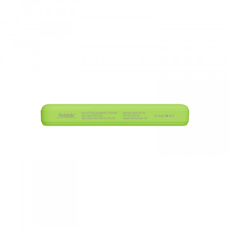Внешний аккумулятор Largo PD 5000mAh с функцией беспроводной зарядки 15W, салатовый