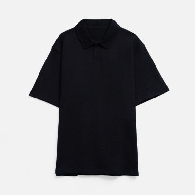 Рубашка поло унисекс Tiimi, черная