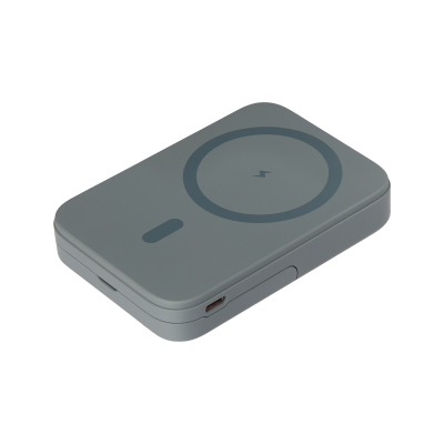 Внешний аккумулятор Юнион PD (Union PD) 10000mAh с функцией беспроводной зарядки 15W, серый