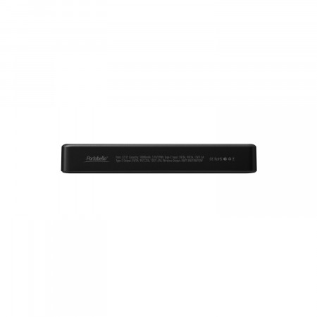 Внешний аккумулятор Atlantis PD Plus 10000mAh с функцией беспроводной зарядки 15W, черный