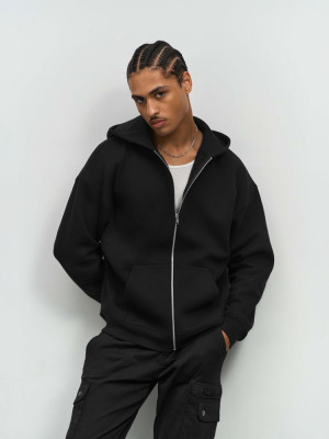 Толстовка унисекс на молнии Jelo, черная