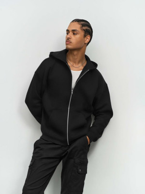 Толстовка унисекс на молнии Jelo, серый меланж