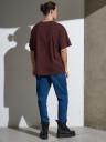 Футболка Oversize Premium, коричневая (шоколад)