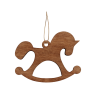 Ёлочная игрушка Лошадка (красный)