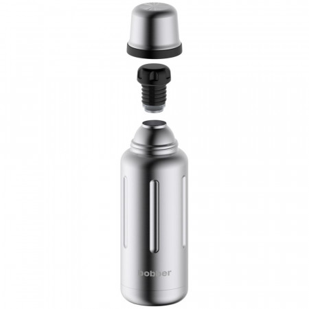 Термос Flask 1000, вакуумный, стальной матовый