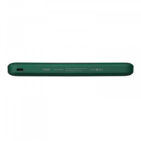 Внешний аккумулятор Elari Plus 10000 mAh, зеленый