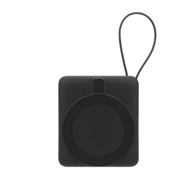 Внешний аккумулятор с подсветкой Риттер PD (Ritter PD) 10000mAh с функцией беспроводной зарядки 15W, черный