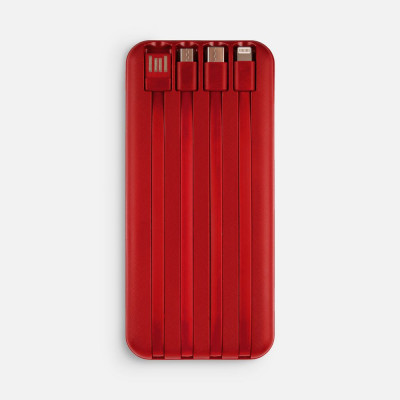 Аккумулятор Omni Qi 10000 мАч, ver.2, красный