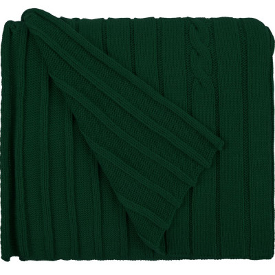 Плед Tressa, темно-зеленый