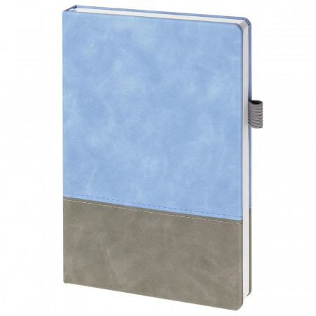 Ежедневник Horizon, недатированный, серый с голубым