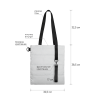 Шоппер Superbag Bubble, с кнопкой (белый с черным)
