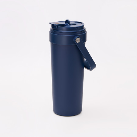 Термокружка вакуумная Соло (Solo), синяя