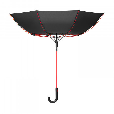 Зонт-трость Квантум (Quantum), черный/красный