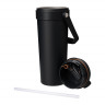 Термокружка вакуумная Соло (Solo), черная