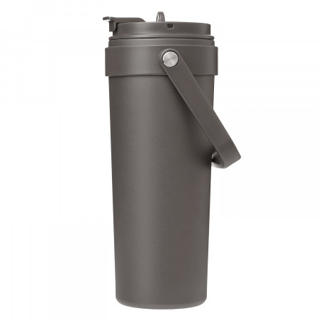 Термокружка вакуумная Соло (Solo), серая