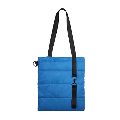 Шоппер Superbag Bubble, с кнопкой (голубой с черным)