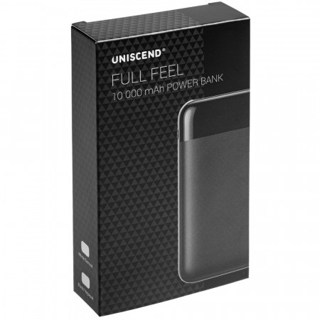 Внешний аккумулятор Uniscend Full Feel 10000 мАч с индикатором, белый
