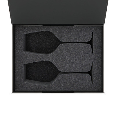 Ложемент под 2 бокала для вина (рифленое стекло) в среднюю коробку-трансформер (арт. 695721)