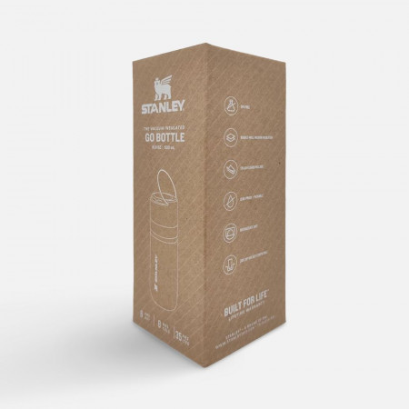 Термобутылка Go Quick Flip 470, желто-зеленая (цитрон)