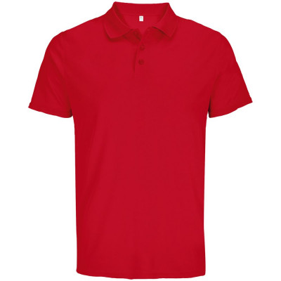 Рубашка поло унисекс Pitcher, красная