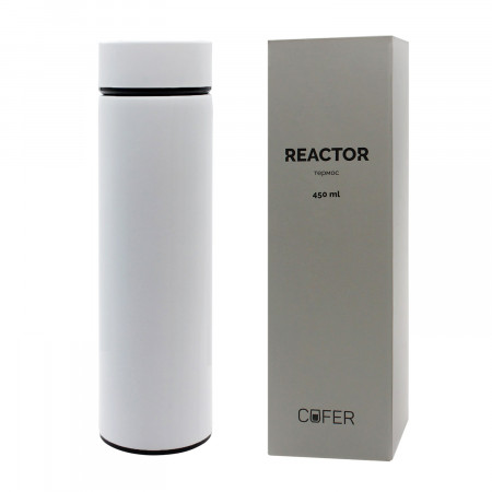 Термос Reactor софт-тач с датчиком температуры (салатовый)