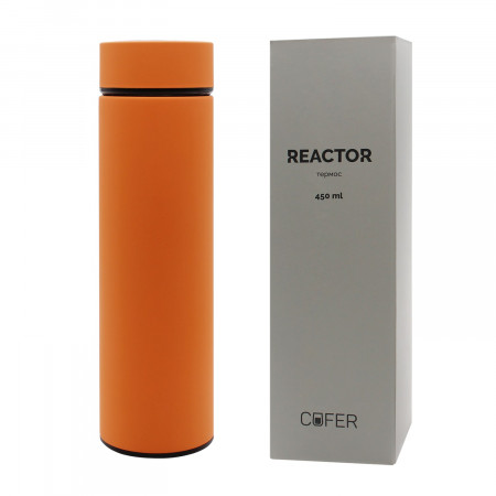 Термос Reactor софт-тач с датчиком температуры (салатовый)