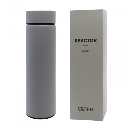 Термос Reactor софт-тач с датчиком температуры (салатовый)