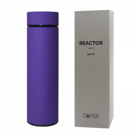 Термос Reactor софт-тач с датчиком температуры (салатовый)