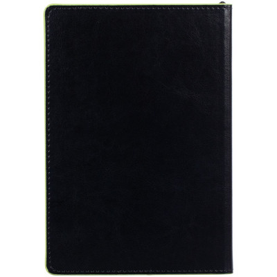 Ежедневник Alanis, недатированный, черный с зеленым
