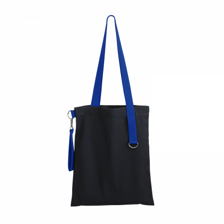 Шоппер Superbag black (чёрный с синим)