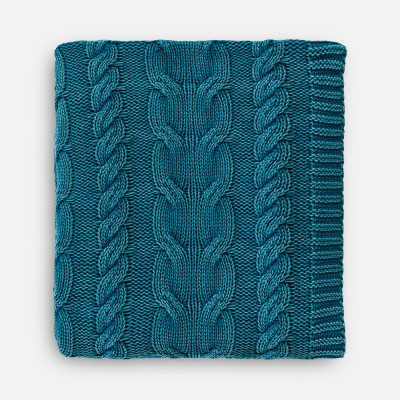 Плед Hygge, темно-зеленый