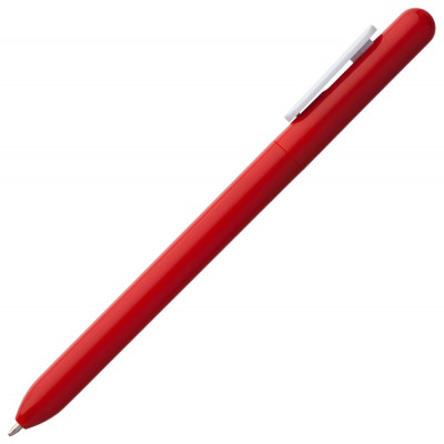 Ручка шариковая Swiper, красная с белым