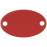 Шильдик металлический Alfa Oval, красный
