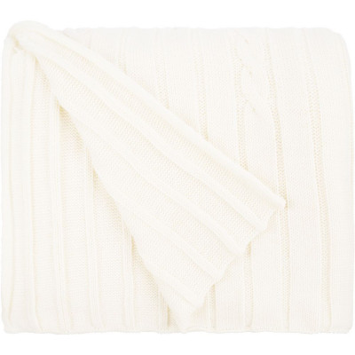 Плед Tressa, белый (молочный)