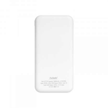 Внешний аккумулятор с подсветкой Starlight Plus PB 10000 mAh, белый