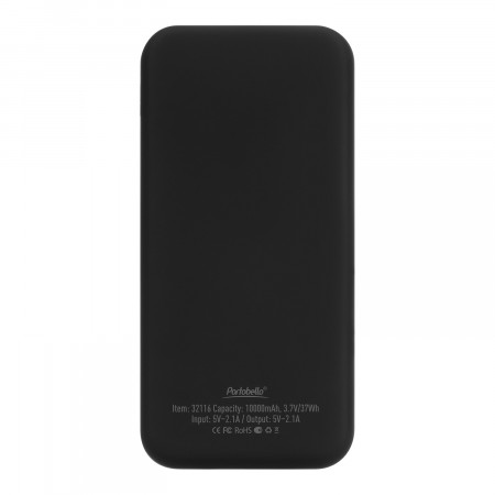 Внешний аккумулятор с подсветкой Luce 10000 mAh, черный