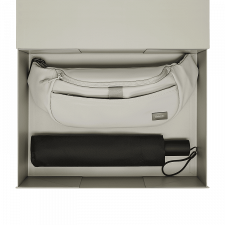 Подарочный набор Бостон (Boston), Филтон (Filton), серый (поясная сумка, зонт)