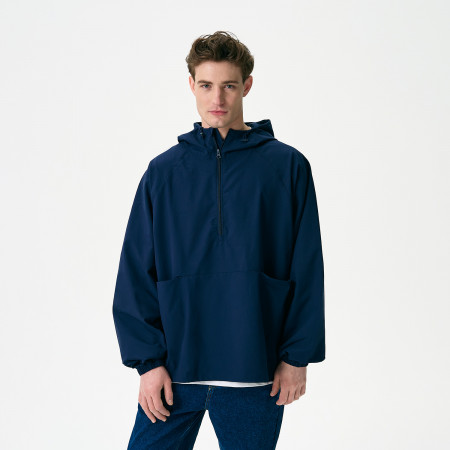 Ветровка (анорак) оверсайз унисекс Риссман (Rissman), темно-синяя