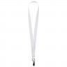 Лента для бейджа Neckband, белая