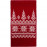 Шарф Elnik, красный с молочно-белым
