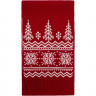 Шарф Elnik, красный с молочно-белым