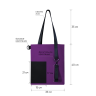 Шоппер Superbag Color (фиолетовый с черным)