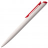Ручка шариковая Senator Dart Polished, бело-красная